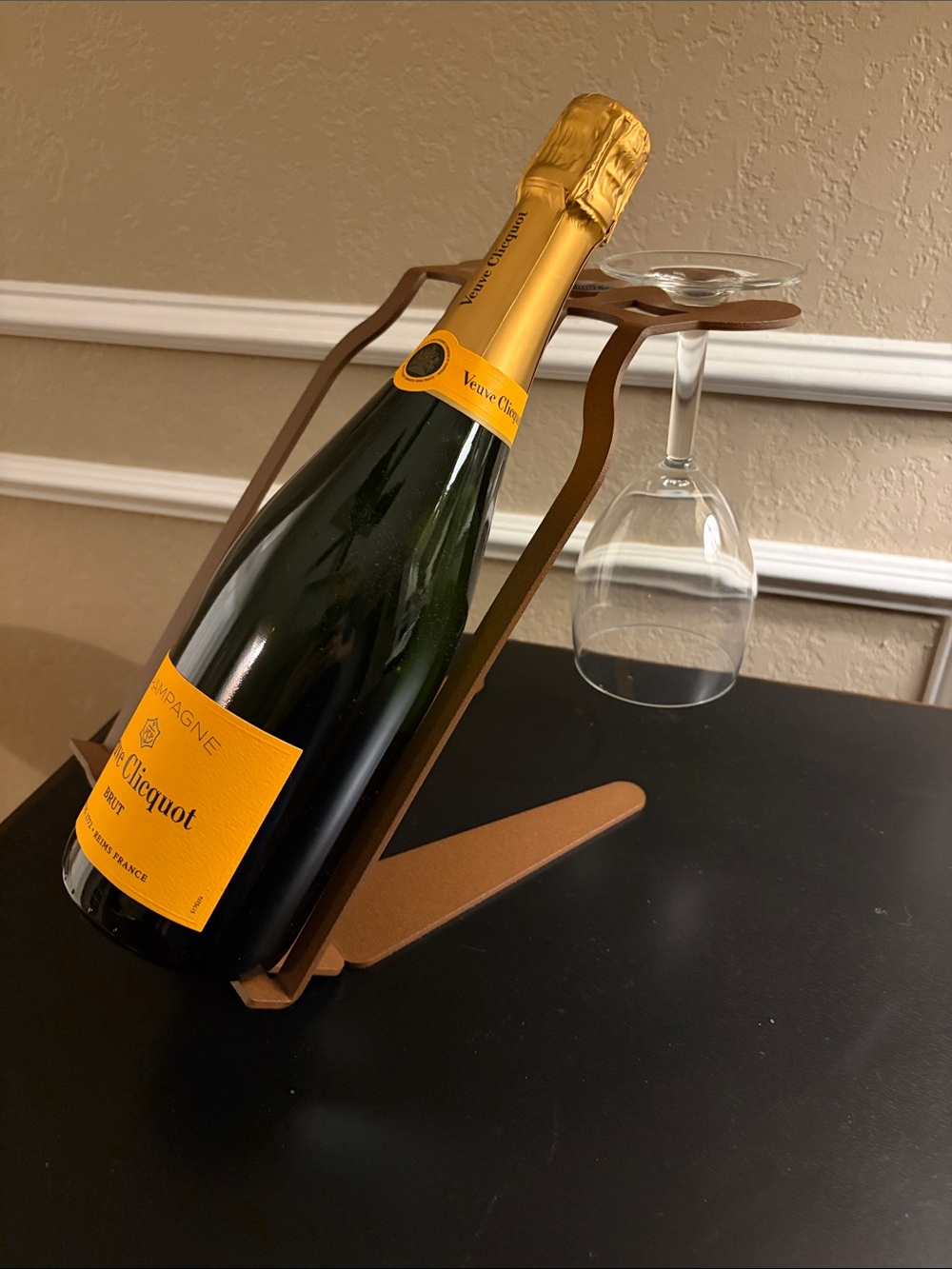 Metal Bottle & Glass Holder (made it Italy🇮🇹 )